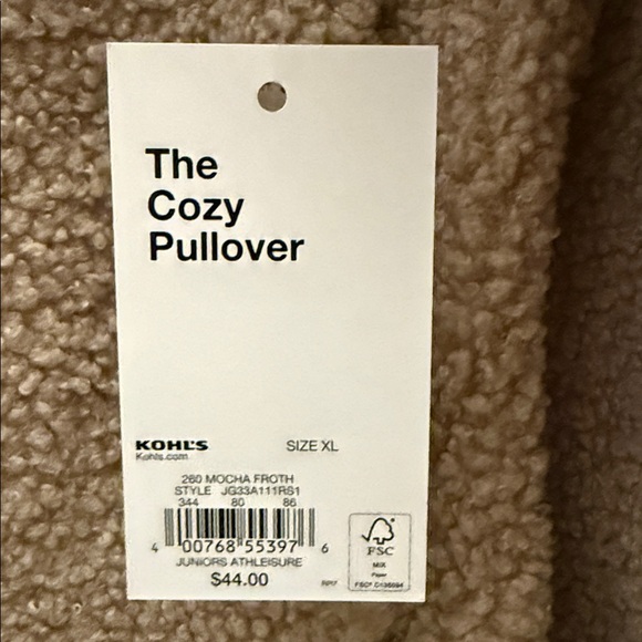 SO Cozy Tan Sherpa Pullover Hoodie - Picture 7 of 8